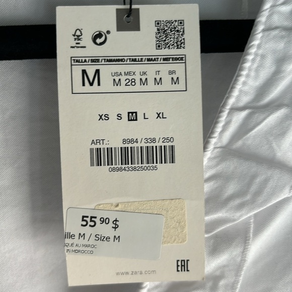 Zara white tiered oxford dress - Picture 8 of 8